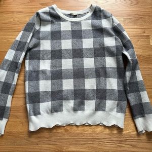 Anthropologie Moth Checkered Sweater LARGE